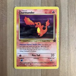 Charmander - 50/82 - Common - Unlimited Edition HP, English Pokemon Team Rocket - Image 1