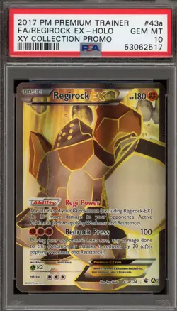Pokemon Regirock EX XY Premium Trainer Coll. Full Alt Art Promo #43a PSA 10 - Image 1