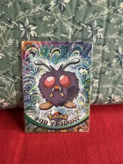 #48 Venonat Topps Pokemon Card Tv Animation Edition Blue Logo - Image 1