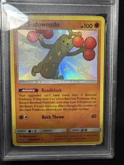 POKEMON 2019 Sun Moon Hidden Fates SUDOWOODO Holo Shiny #SV20 PSA 10 Gem - Image 3