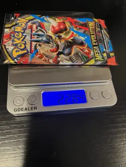 22.84g (HEAVY!) MEGA EVOLUTION Pokemon Booster Pack English Sealed Lucario Art - Image 1