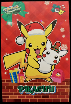 Pikachu Ice Holo Pokemon 2024 Card Database Merry Christmas - Image 1