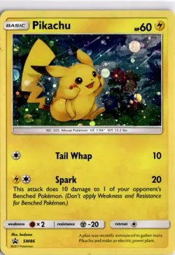 Pikachu SM86 Pokemon Sun Moon Promo Holo - Image 1