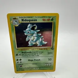 Pokemon TCG Nidoqueen Jungle 7/64 Holo Unlimited Holo Rare LP - Image 1