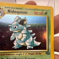 Pokemon TCG Nidoqueen Jungle 7/64 Holo Unlimited Holo Rare LP - Image 3