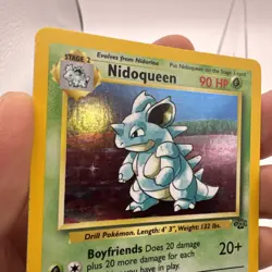 Pokemon TCG Nidoqueen Jungle 7/64 Holo Unlimited Holo Rare LP - Image 4