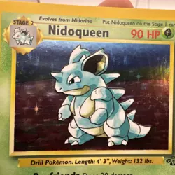Pokemon TCG Nidoqueen Jungle 7/64 Holo Unlimited Holo Rare LP - Image 5