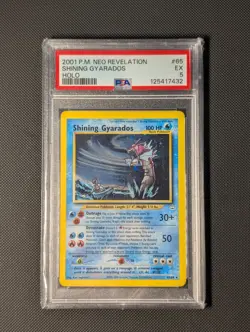 Shining Gyarados Holo #65 PSA 5 2001 Pokemon Neo Revelation Vintage - Image 1