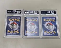Lot Of 3 Jungle 1st Edition PSA Graded Vaporeon Flareon Eevee Non Holo Pokemon - Image 5