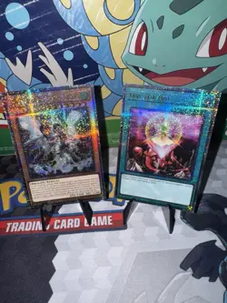 Yugioh 25th Stamp QCSR Tempest Dragon Ruler & One For One 1st Ed. Bonanza NM - Image 1