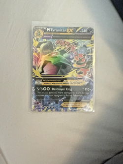 Pokemon TCG Mega M Tyranitar EX Holo Ultra Rare Card Ancient Origins 43/98 - Image 1