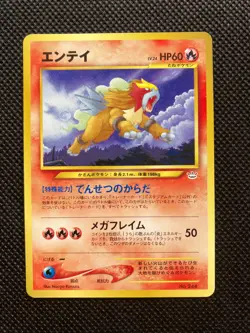 Vintage Japanese Pokemon Card Lot Entei Raikou Suicune Old Back Legendary Dogs - Image 3