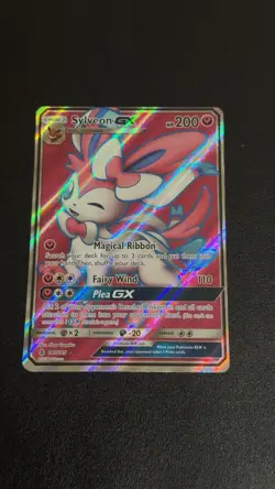 Sylveon GX (Full Art) 140/145 Sm-Guardians Rising Holo Pokemon Card - Image 1