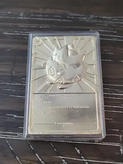 Nintendo Pokemon Burger King Trading Card Gold Plated 23k With Ball And Coa - Image 4
