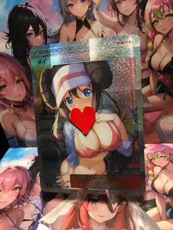 Rosa TRAINER Lingerie Goddess Waifu Anime Holo Card Pokemon - Image 2