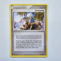 Castaway 72/100 Uncommon 2006 EX Ruby & Sapphire Crystal Guardians Pokemon card - Image 1