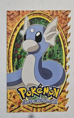 Dratini - POKEMON TOPPS AUTHENTIC CARD NM #10 blue logo Die Cut Non Holo - Image 1