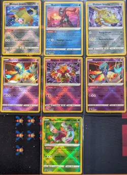Pokemon Card Lot- 7 Radiant Cards (Reverse Holos) - Image 1