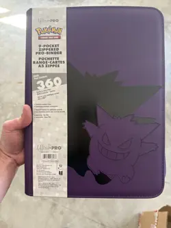 Pokemon TCG Card Game Elite Gengar 9-Pocket Zippered PRO Binder Collection - Image 1