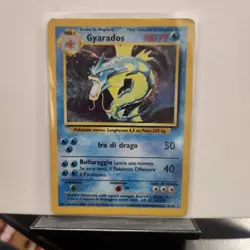 Gyarados 006/102 Base Set Holo Italian Pokemon Card TCG 1999 Vintage - Image 1