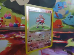 Hitmonchan Best Promo Reverse Holo Pokemon Card Rare Swirl Lightly Played - Image 2