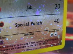 Hitmonchan Best Promo Reverse Holo Pokemon Card Rare Swirl Lightly Played - Image 3