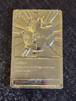 1999 TOGEPI POKEMON 23K GOLD PLATED NINTENDO BURGER KING PROMO TRADING CARD - Image 2