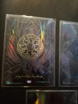 MTG Phyrexian All Will Be One - Full Art (Oil Slick Raised Foil) Set Of 5 Cards - Image 3