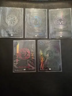 MTG Phyrexian All Will Be One - Full Art (Oil Slick Raised Foil) Set Of 5 Cards - Image 1