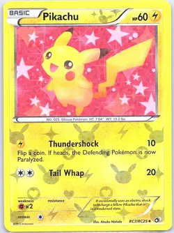 Pikachu RC7/RC25 Holo Legendary Treasures: Radiant Collection Pokemon Card - NM - Image 1