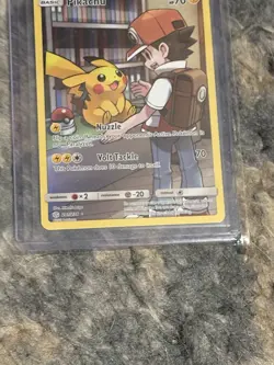 Pokemon TCG Pikachu Card #241/236 Cosmic Eclipse Secret Rare - Image 3