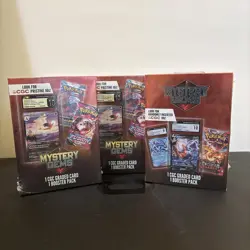 LOT OF 3 Pokemon Mystery Gems 1 CGC Graded Card & 1 Booster Pack NEW 2025 ! - Image 1