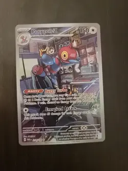 Pokemon Porygon-Z Illustration Rare Full Art Holo Card 214/182 Paradox Rift NM - Image 1
