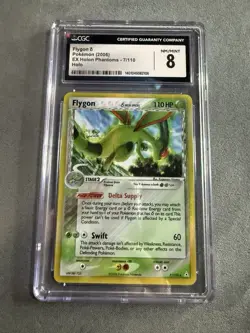 Pokemon EX Holon Phantoms Card 7/110 Flygon Delta Species Holo Rare 2006 NM CGC8 - Image 1