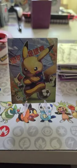 Pokemon Chinese Eif-Baby 3.0 Card: Soccer Pikachu - Image 1