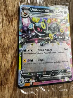 Umbreon Ex Stamped Pokemon Prismatic Evolutions Promo Surprise Box 60/131 Sealed - Image 2