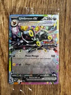 Umbreon Ex Stamped Pokemon Prismatic Evolutions Promo Surprise Box 60/131 Sealed - Image 4