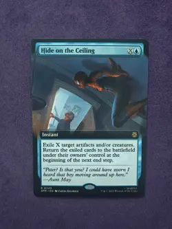 Hide on the Ceiling Extended Art Regular - Marvel'S Spider-Man MTG-NM - Image 1