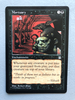 Mtg Carte Magic Stronghold Mortuary English NM/LP - Image 1