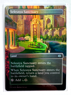 Foil - Selesnya Sanctuary (Borderless) - Double Masters 2022 (2X2) Land #411 MTG - Image 1