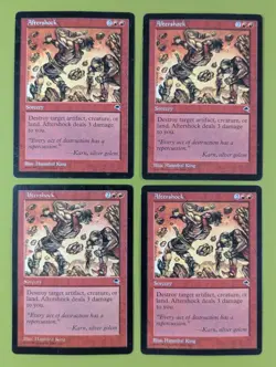 Aftershock x4 Tempest 4x Playset Magic the Gathering MTG - Image 1