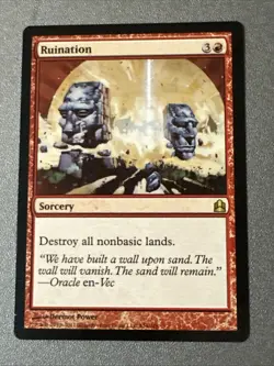 Ruination X1 Commander NM Condition See Pics Front/back - Image 1