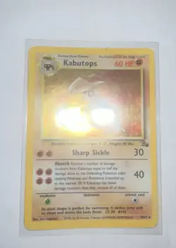 Kabutops 9/62 Fossil Set Holo Rare Pokemon Vintage WOTC Excellent To Near Mint - Image 1