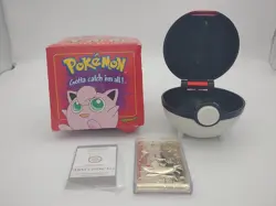 Pokemon 1999 Jigglypuff 23K Gold-Plated Card Burger King Red Box Read Descriptio - Image 1