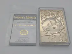 Pokemon 1999 Jigglypuff 23K Gold-Plated Card Burger King Red Box Read Descriptio - Image 5