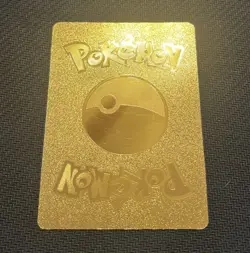 1999 WOTC Pokemon Charizard 120HP Gold Foil Metal Fan Art Card 4/102 - Image 2