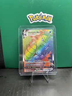 Gyarados VMAX Rainbow Secret Rare - 207/203 Evolving Skies Pokemon TCG - NM - Image 1