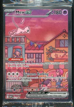 Mew ex SVP 053 Pokemon TCG Scarlet Violet 151 Black Star Promo Full Art SEALED - Image 1