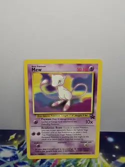 Pokemon TCG Mew Wizards Black Star Promos 8 Regular Promo 1st Edition Promo - Image 1