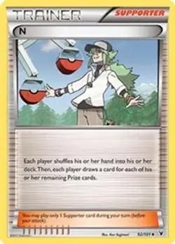 2x N (Supporter, #92/101) BW - Noble Victories LP Pokemon - Image 1